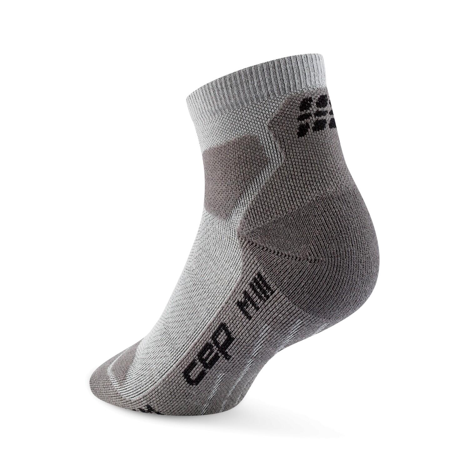 CEP Hiking Light Merino Low-Cut Compressie - Grijs/Donkergrijs - Heren(42/45) 3/4