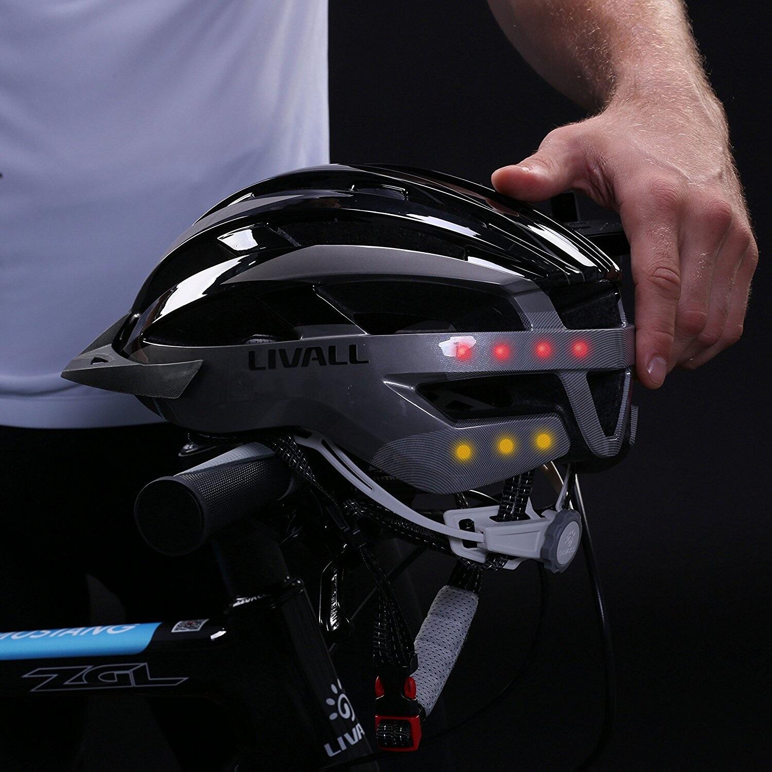 Smart kask rowerowy Szary Livall MT1 Neo V2 3/8