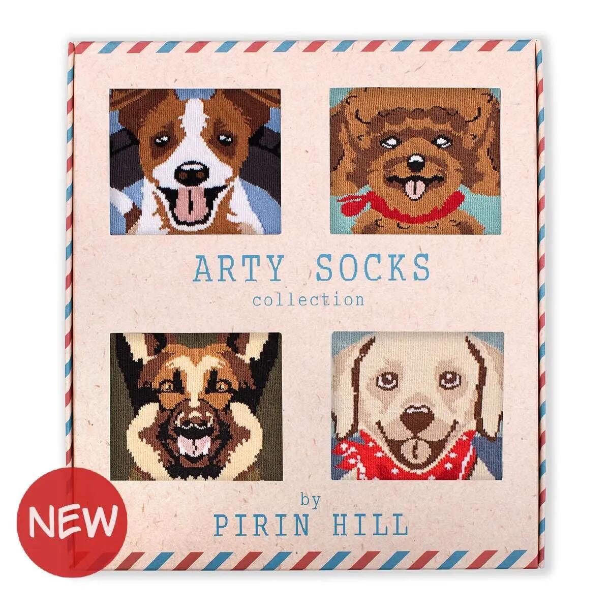 4 pár pamut zokni doboz Arty Socks Kutyák 2/4