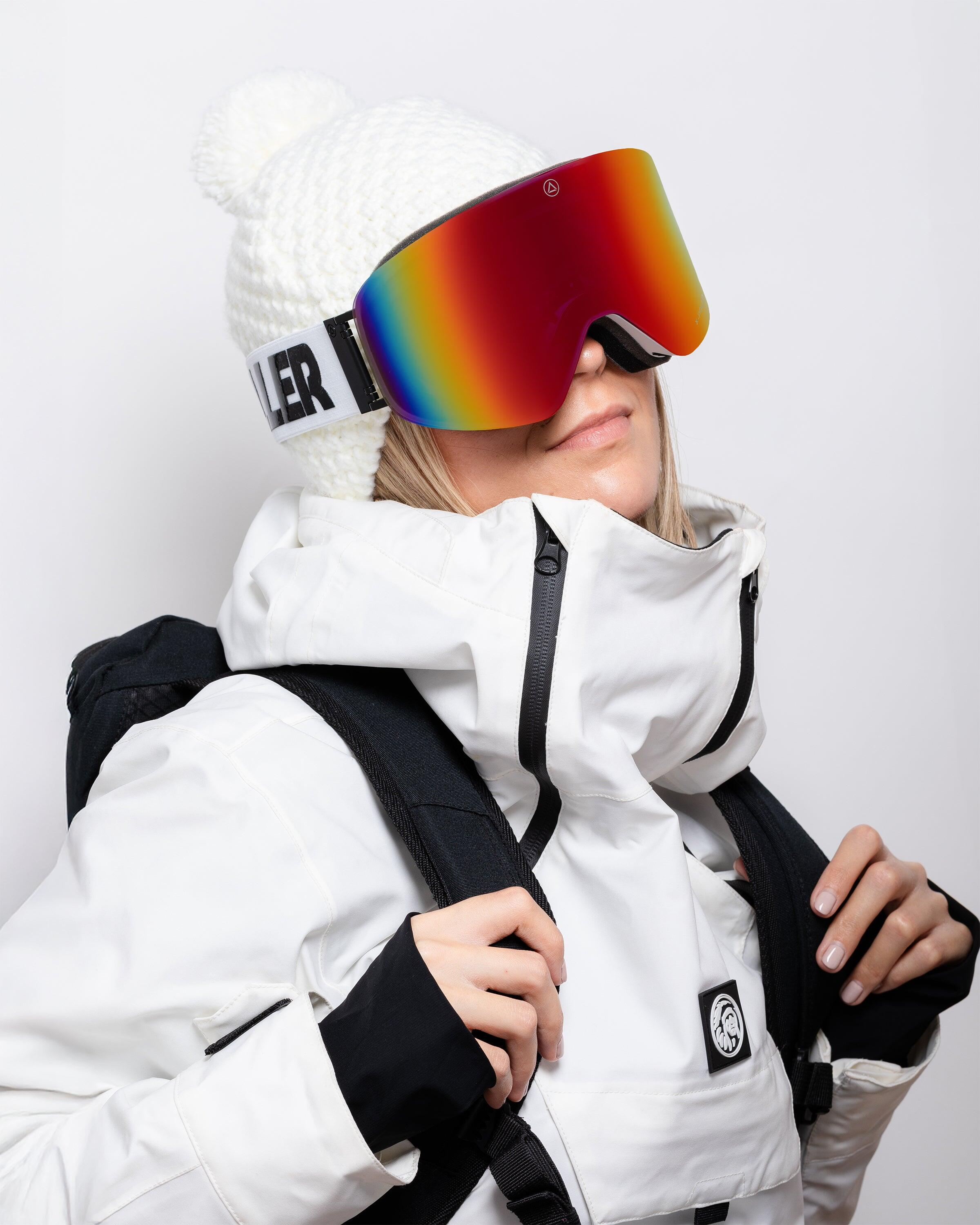 Gafas de EsquiUnisex Uller Freeride Steel Blanco / Rojo 3/5