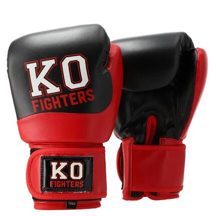 KO Fighters - Gants de (kick)boxing - Gants de boxe - Rouge
