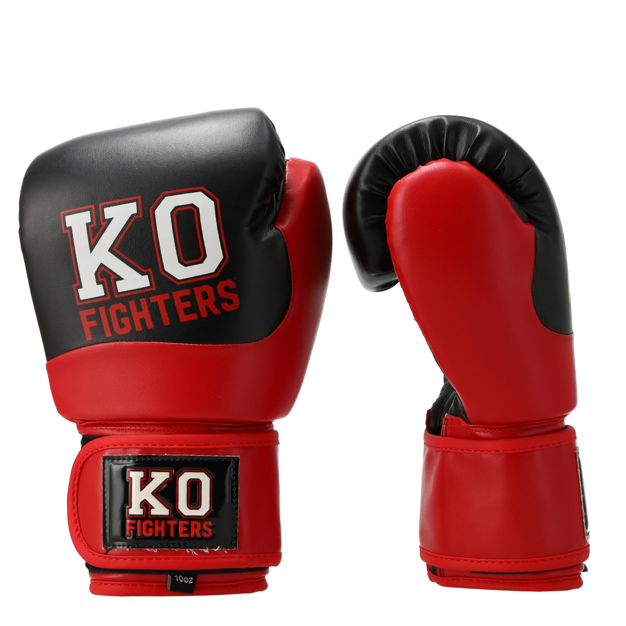 KO Fighters - Gants de (kick)boxing - Gants de boxe - Rouge 6/7