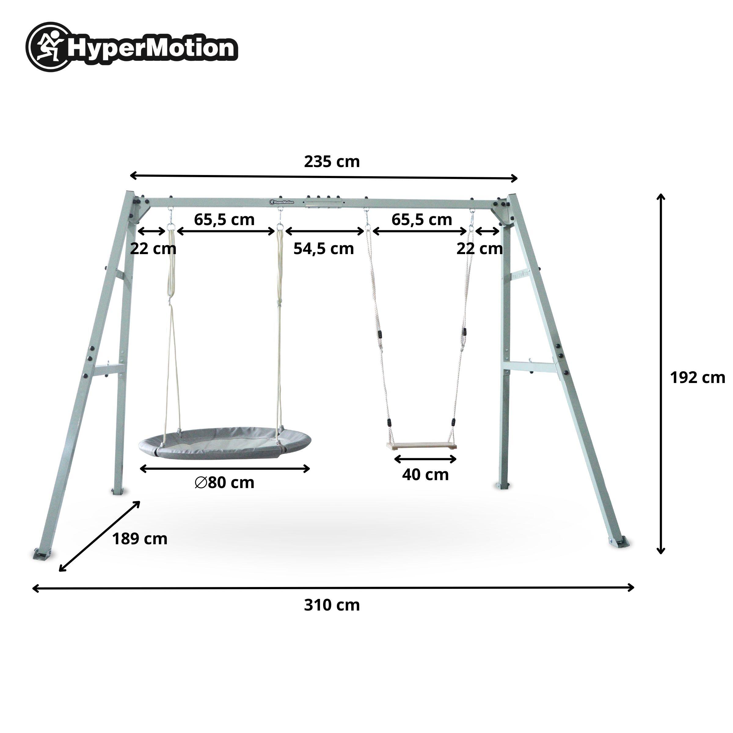 Schaukel 4-in-1 295x191cm Hängematte Nestschaukel Stahl 3J Max Last 180kg 7/7