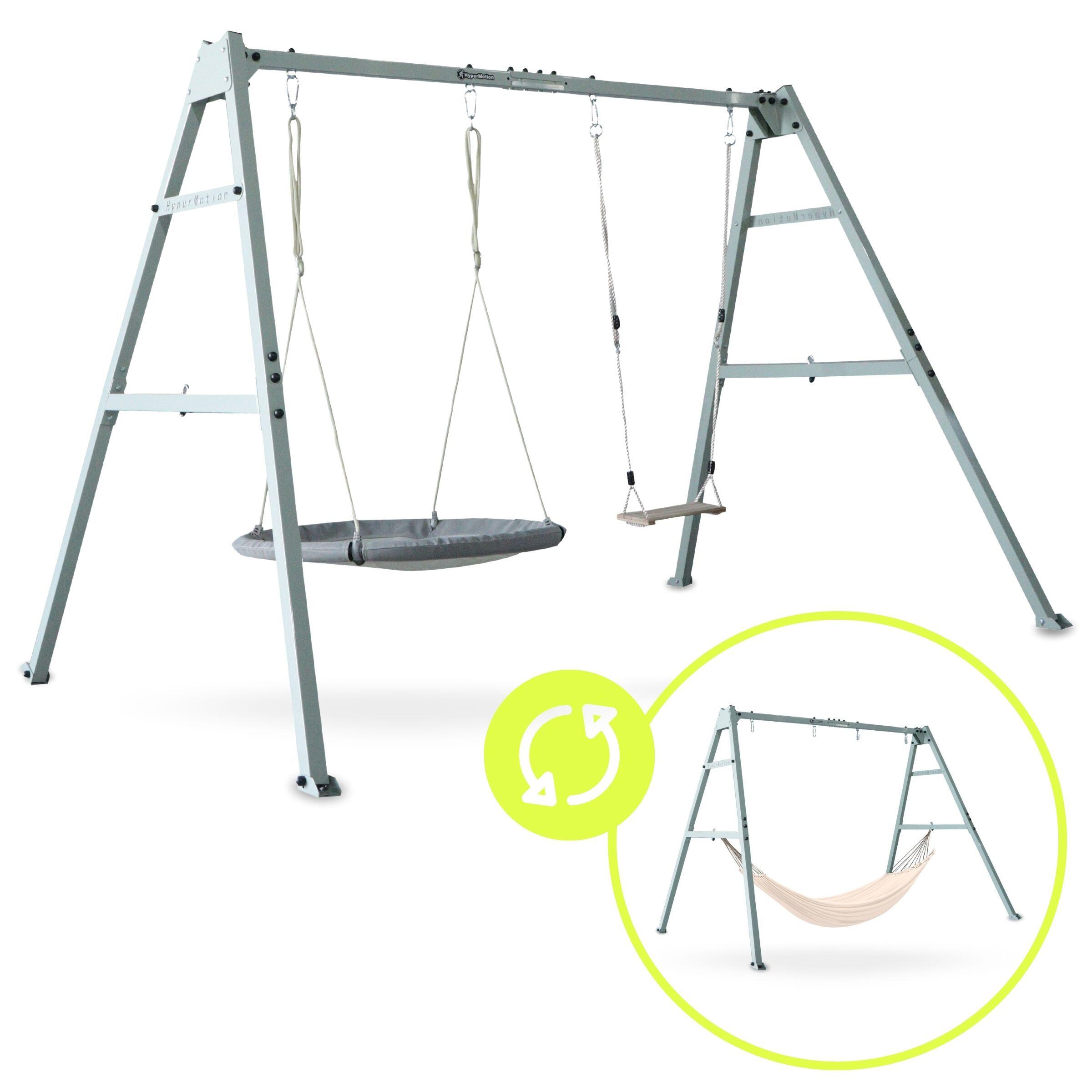 Schaukel 4-in-1 295x191cm Hängematte Nestschaukel Stahl 3J Max Last 180kg 5/7