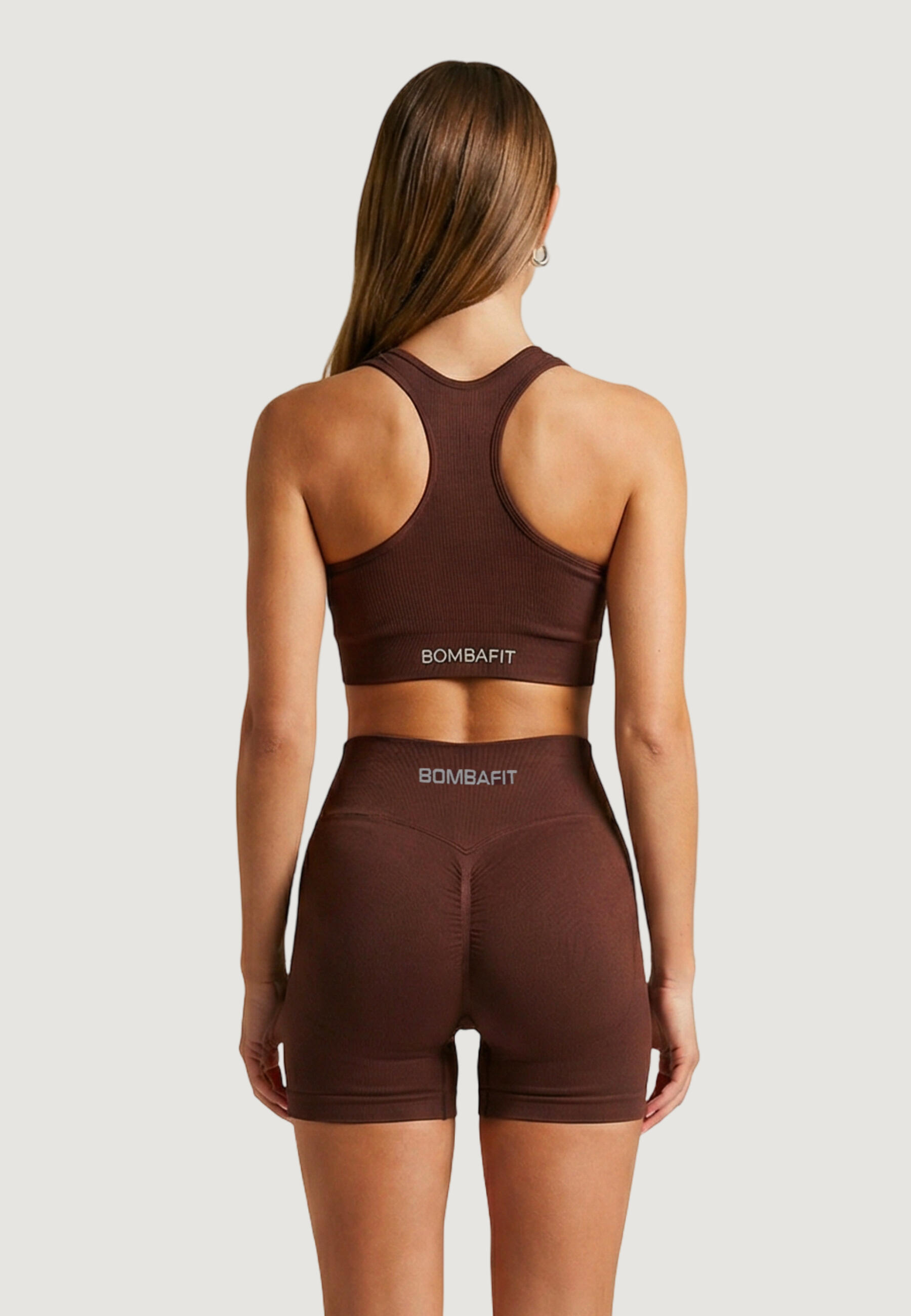 bandeau poitrine TOP GO FEMME marron 3/4