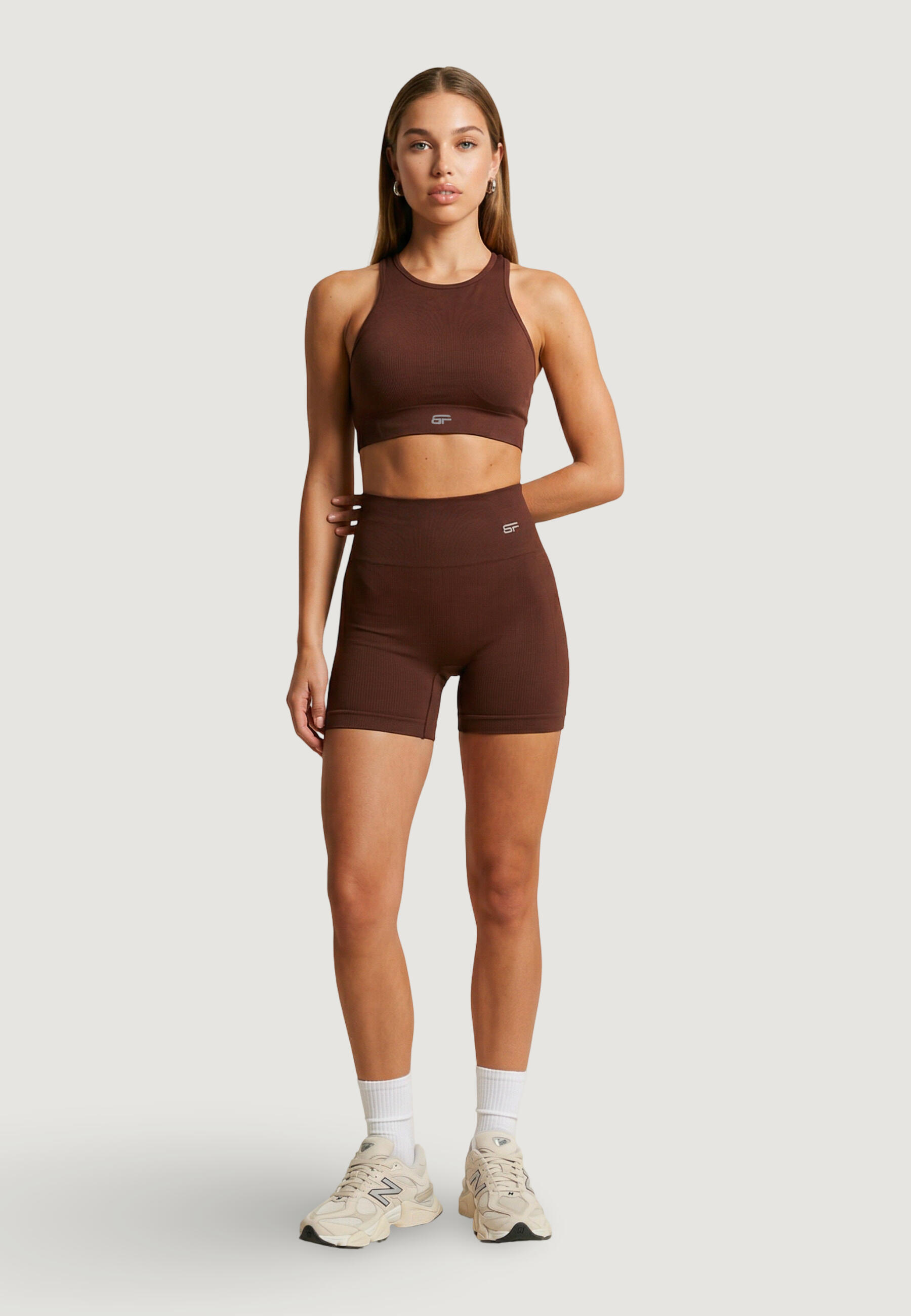 bandeau poitrine TOP GO FEMME marron 2/4