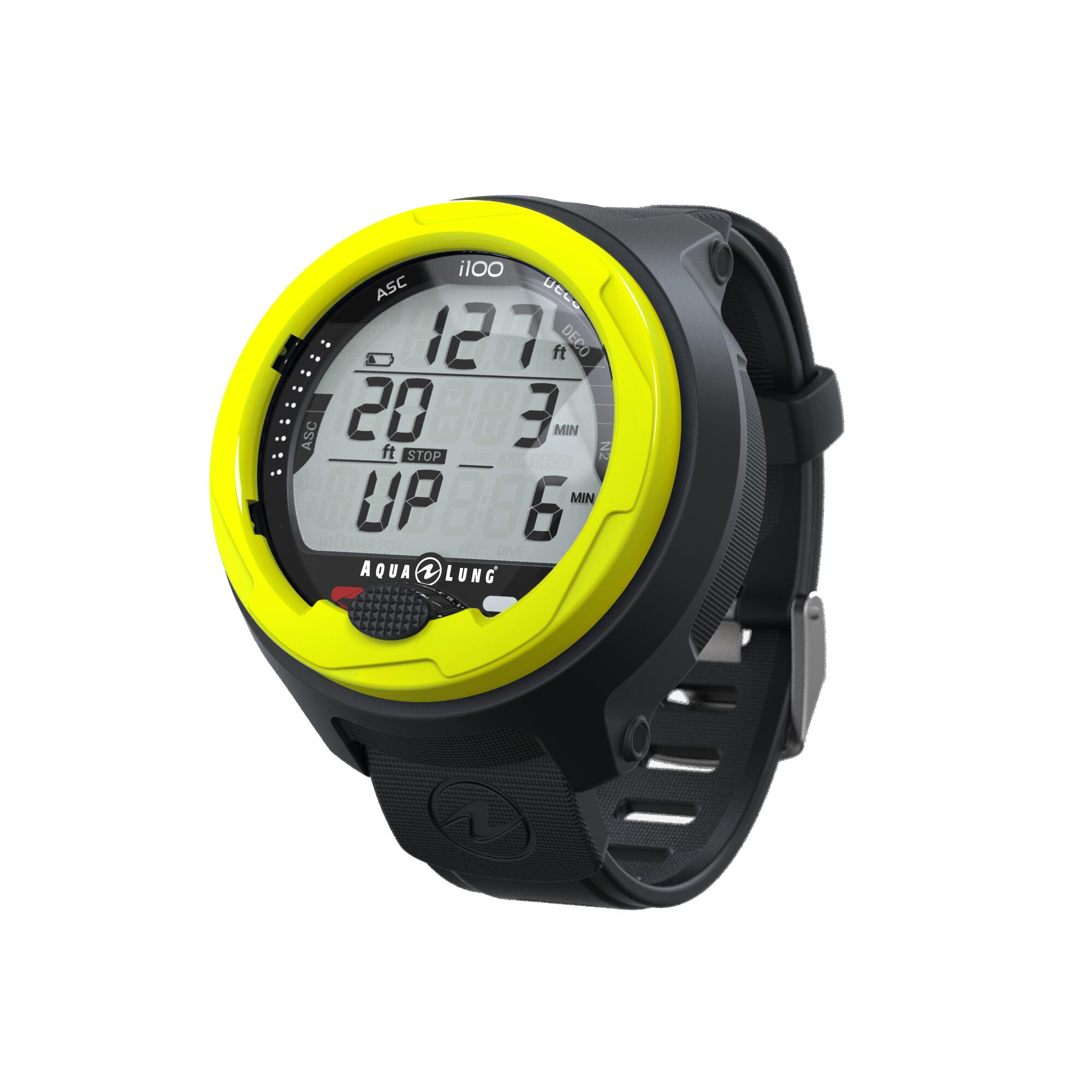 Computer Subacqueo i100 Mono-Pulsante 4 Modalità Nitrox Free Dive Allarmi LED 3/4
