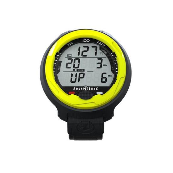 Ordinateur Plongée i100 Mono-Bouton 4 Modes Nitrox Free Dive Alarmes Sonores LED