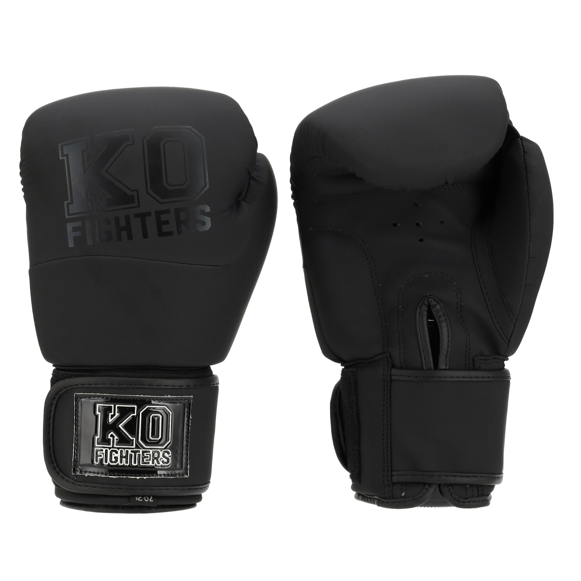 KO Fighters - Guantoni da (kick)boxing - Guantoni da boxe - Nero 1/7