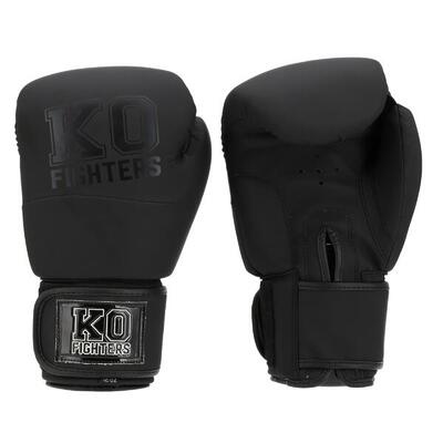 Ko fighters - (kick) bokshandschoenen - boxing gloves - zwart
