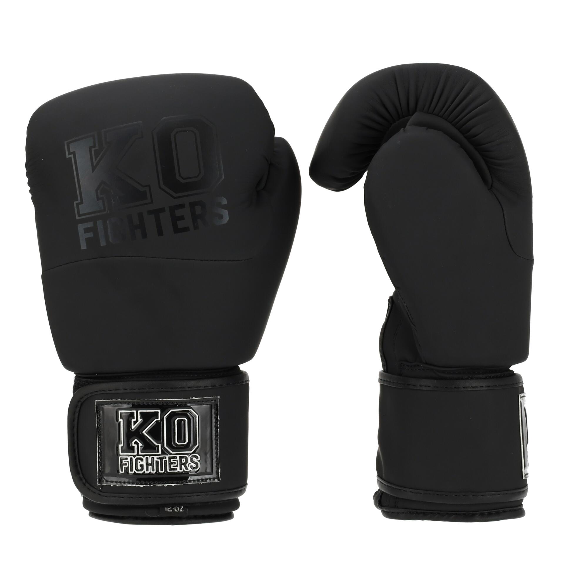 KO Fighters - Luvas de (kick)boxing - Luvas de boxe - Preto 6/7