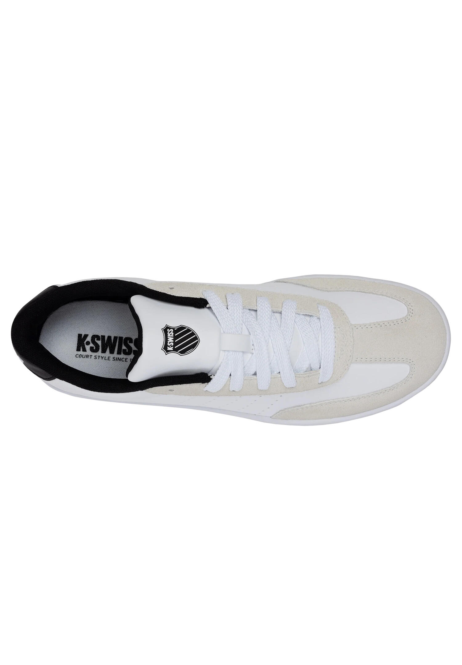 K-Swiss COURT BALBOA SDE Herren Sneaker Freizeitschuh 04735-175-M Weiß/Schwarz 5/6