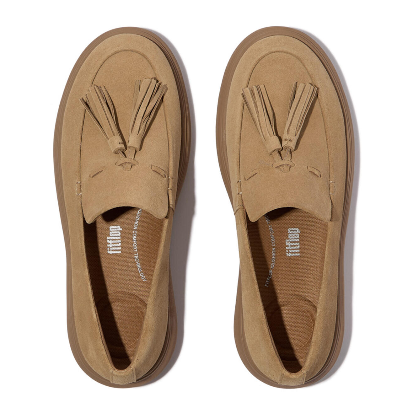 FITFLOP FitFlop IQ-Comff Tassel Suede Loafers  CAMEL 42 5/7