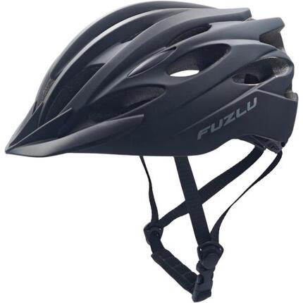 Kask rowerowy FUZLU Chaser YB-15 z lampką Matte Black rozm. L ( 54 - 62 CM )
