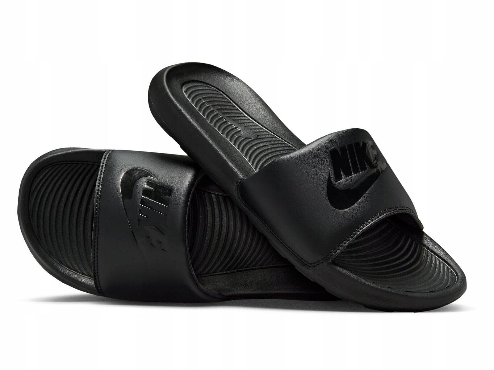 Klapki Męskie Nike Victori One Na Basen Lato Czarne Lekkie 3/5