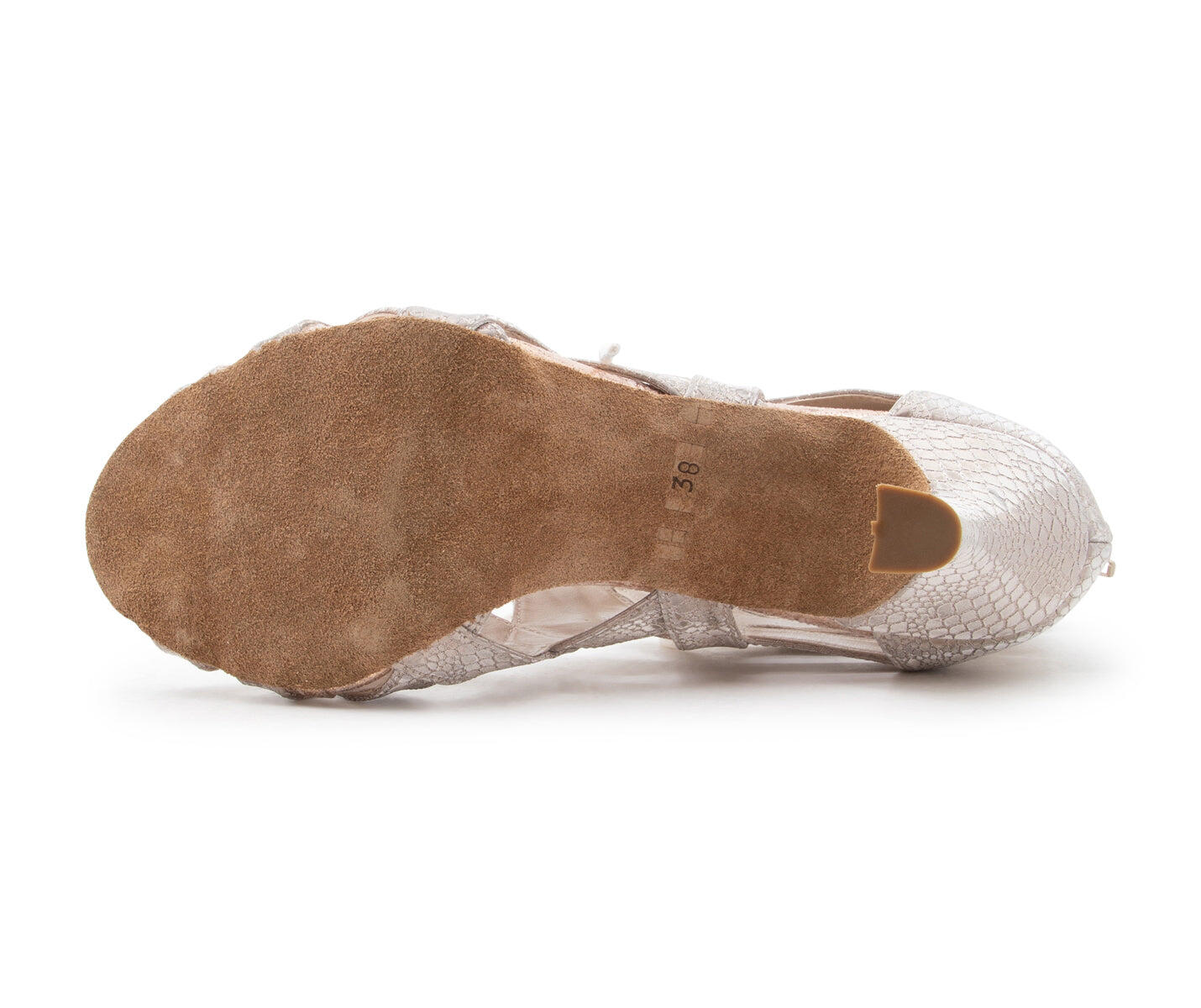 Magnet Core Tanzschuhe in Rosé Gold Wildleder - 7.0 cm flare 5/5