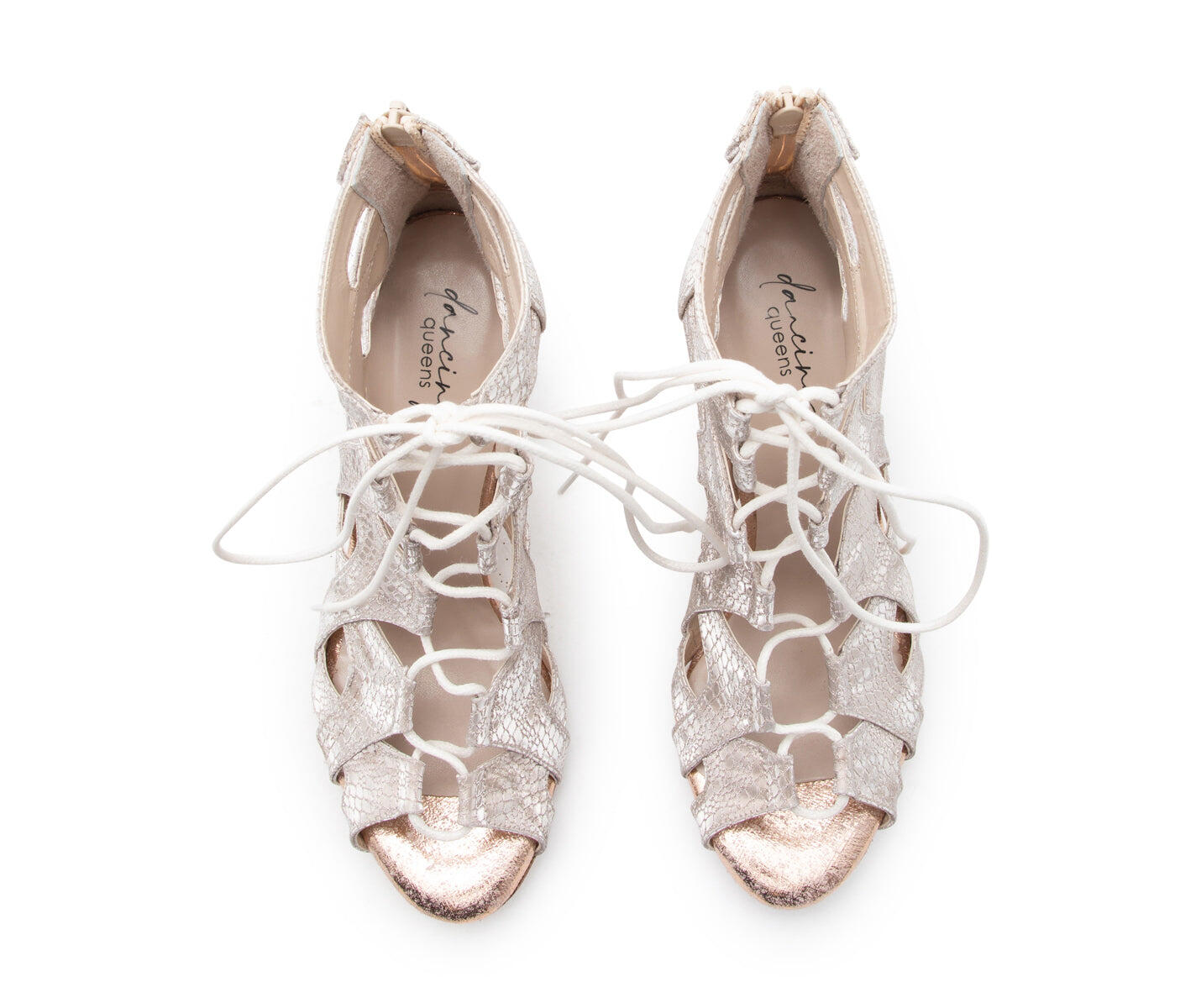 Magnet Core Tanzschuhe in Rosé Gold Wildleder - 7.0 cm flare 3/5
