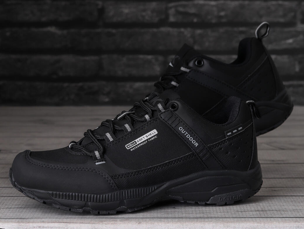 Buty sportowe trekkingowe unisex DK Predator Low 1096 BLK D  SOTFSHELL 3/7