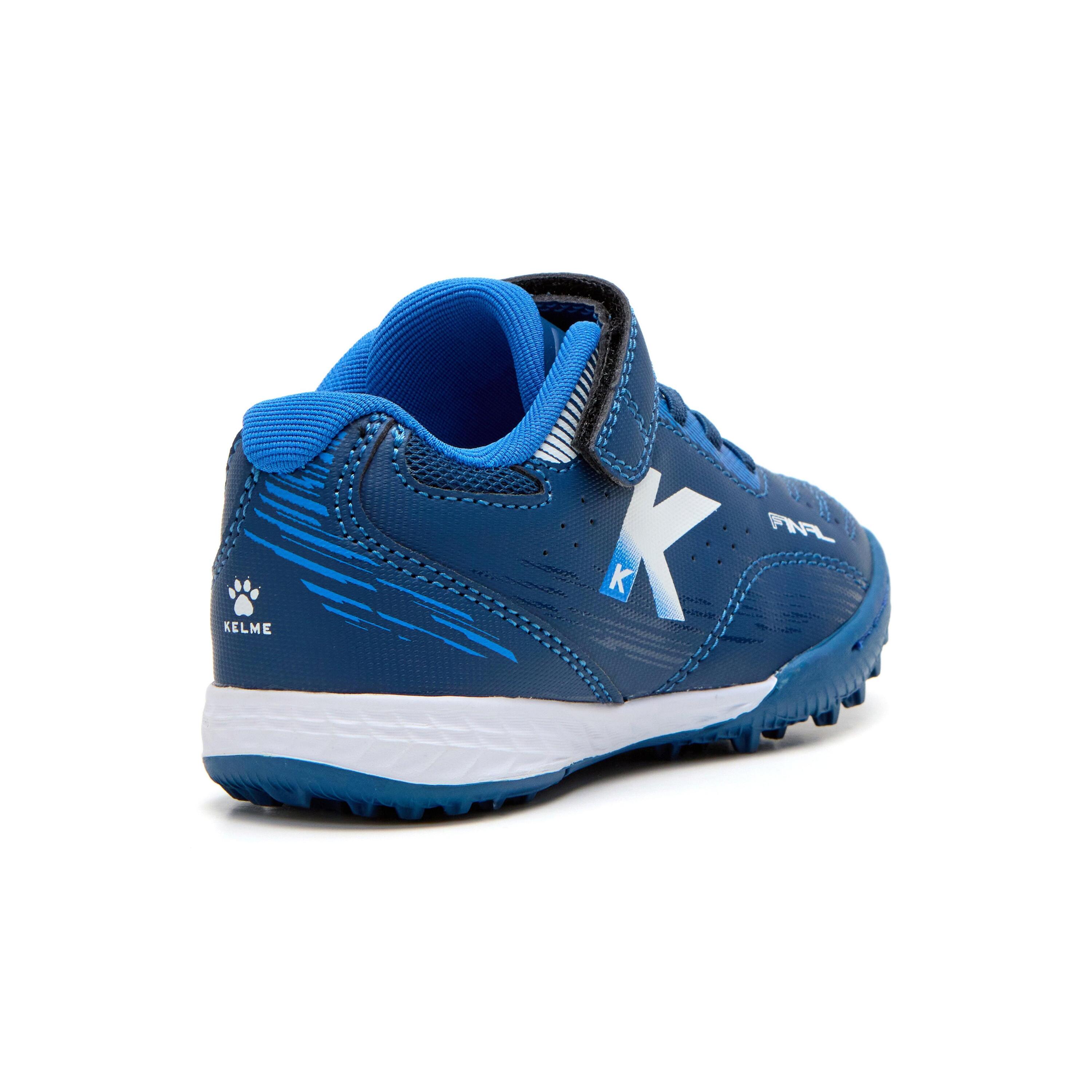 Kelme Zapatillas De Niño Final Elastic Turf Azul Unisex 3/4