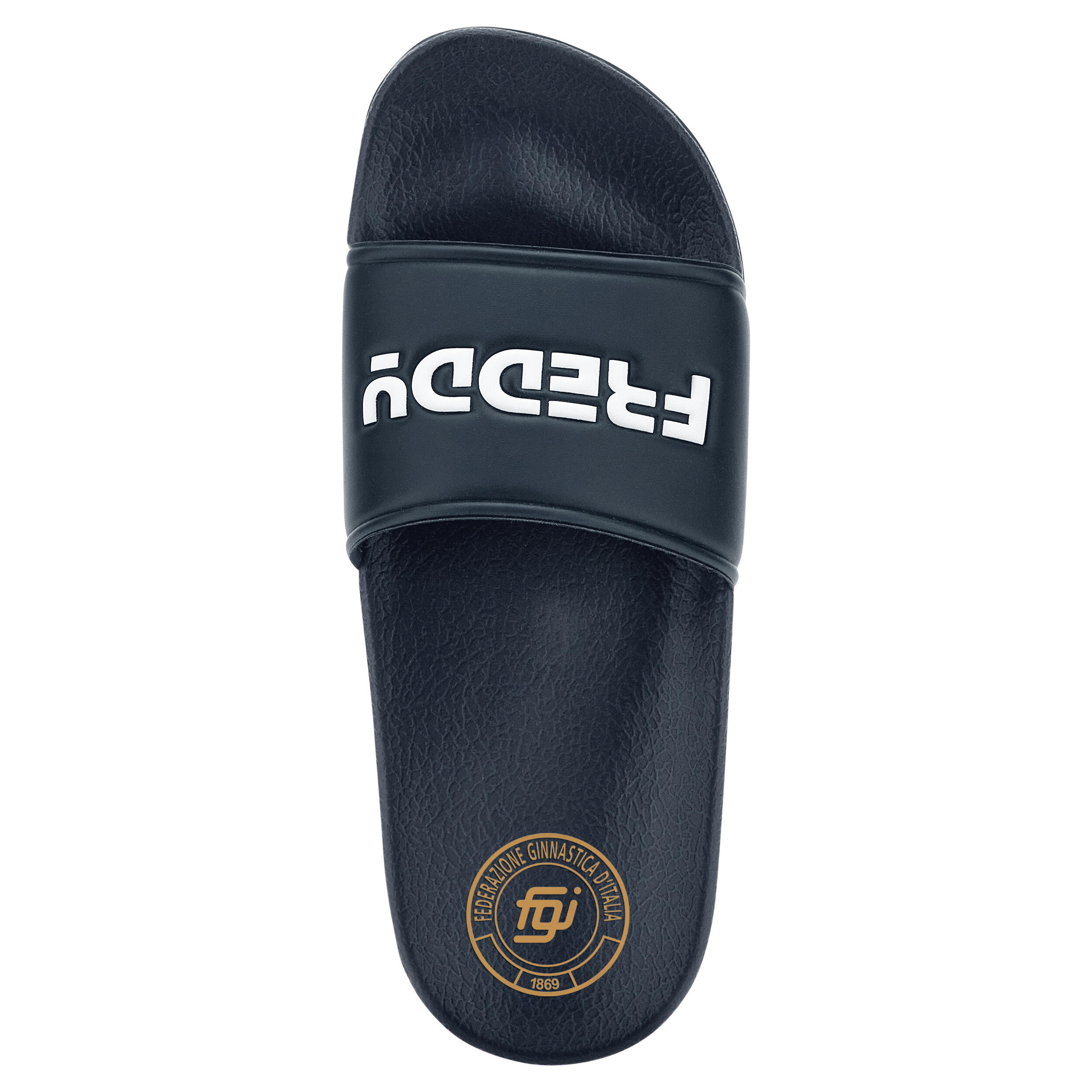 Ciabatte Slider Unisex FGI con Logo Oro 3/3