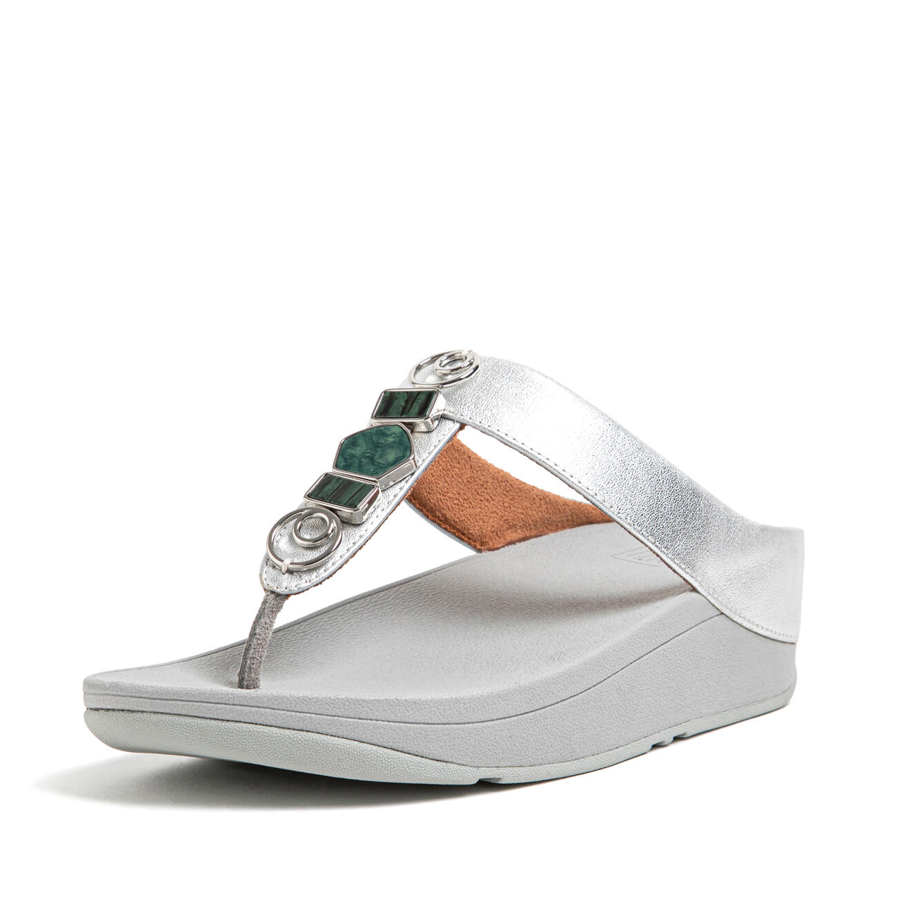 FITFLOP FitFlop Fino Ergonomische Teenslipper - Zilver  ZILVER 43 6/6