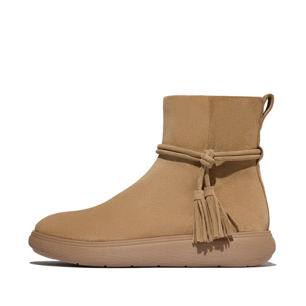 FitFlop IQ-Comff Tassel Suede Short Boots