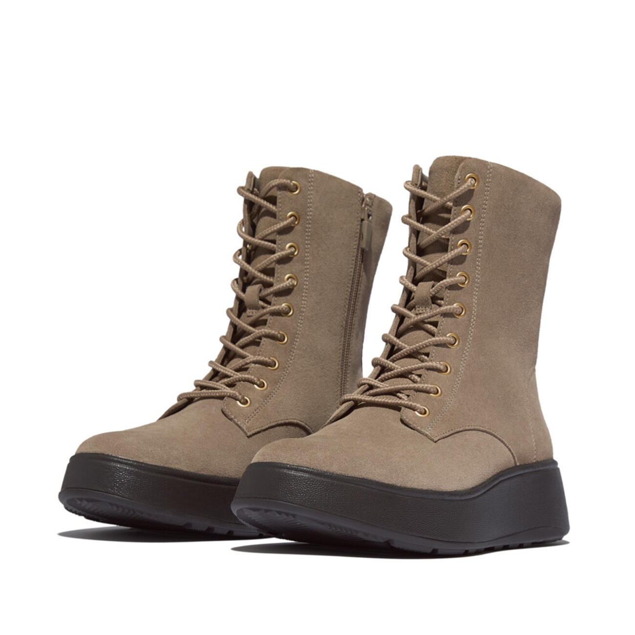 Bottines Fitflop F-Mode Suede Lace-Up Flatform 5/7