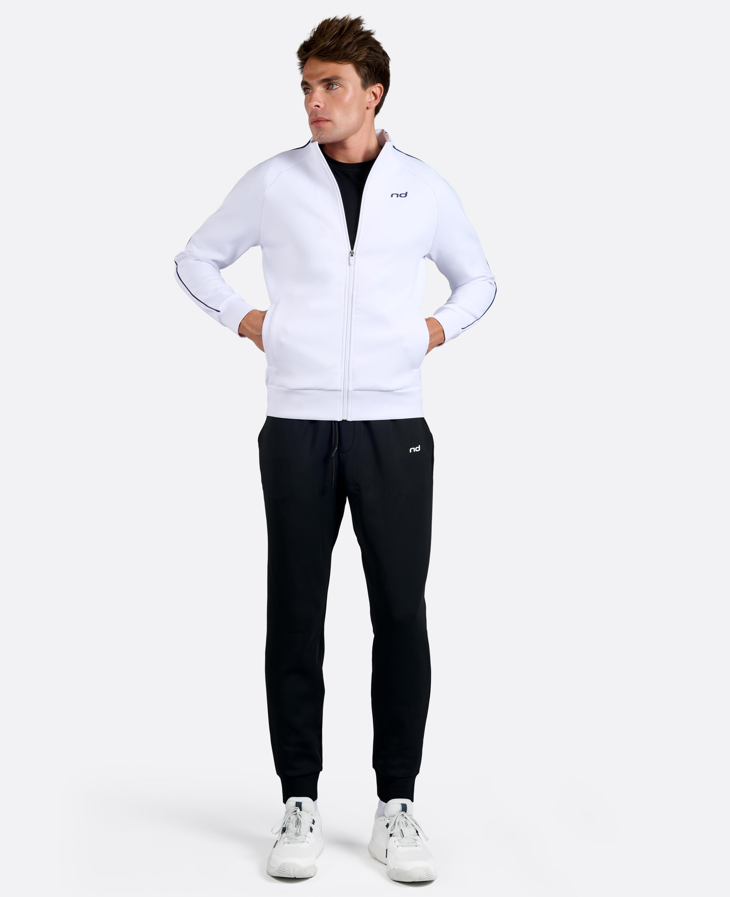 Herren Jacke Padel/Tennis Club Weiß 2/6