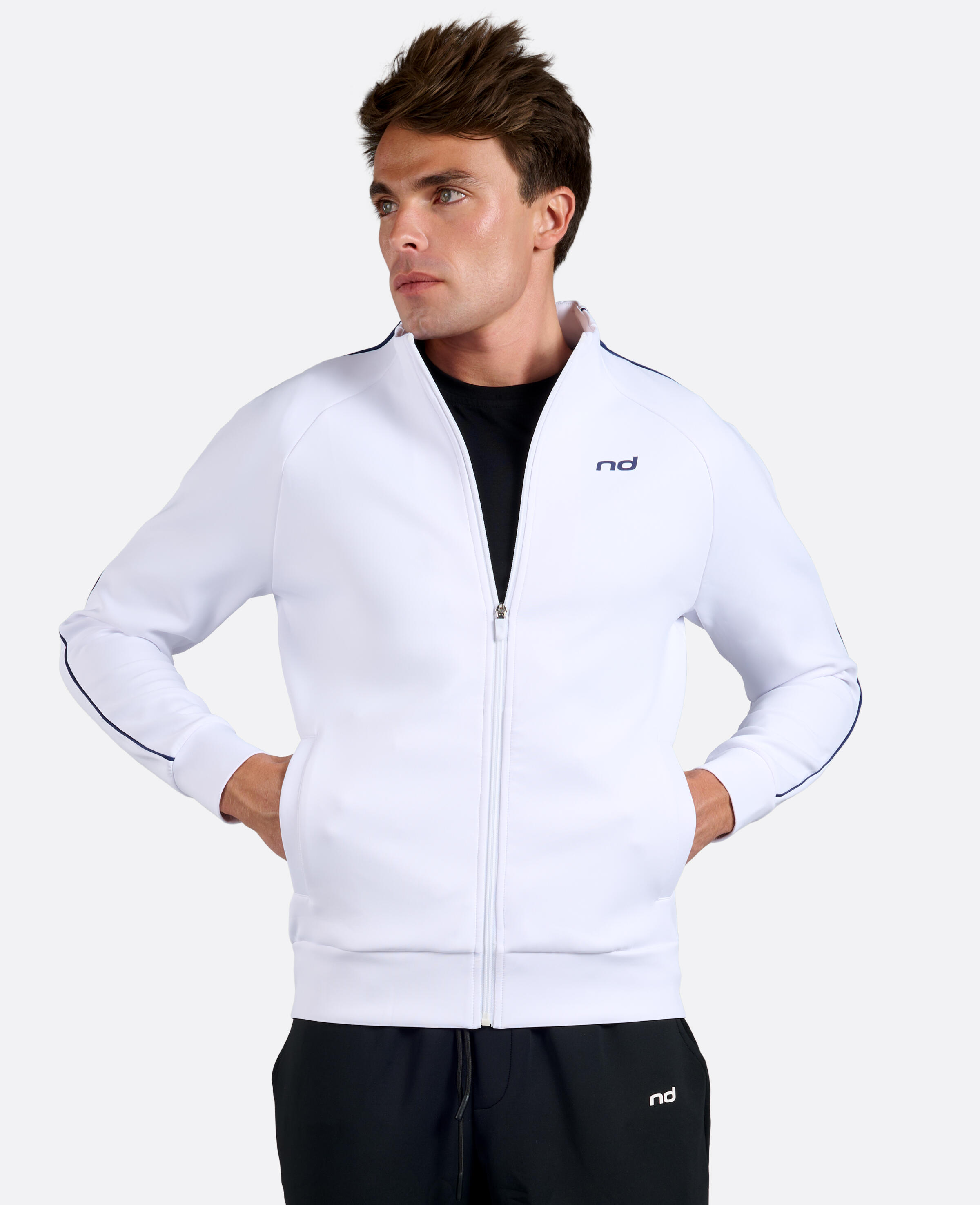 Herren Jacke Padel/Tennis Club Weiß 4/6