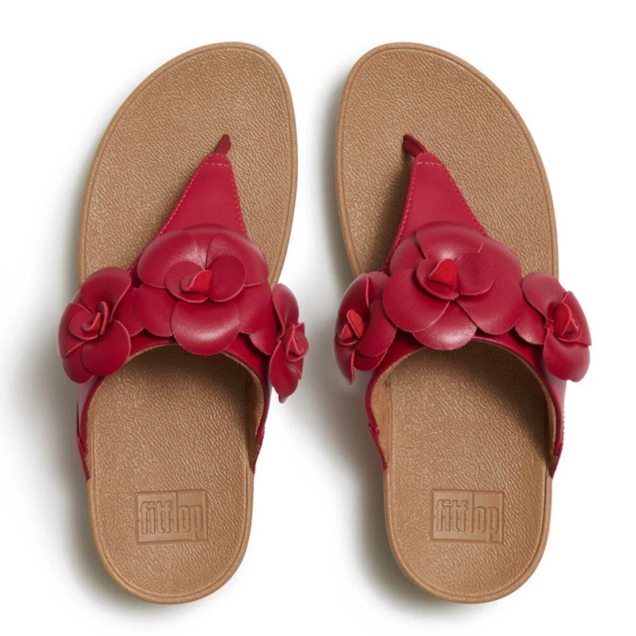 FITFLOP FitFlop Lulu Flower teenslipper  ROOD 37 3/7