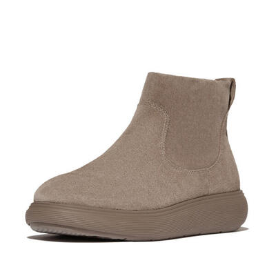 Fitflop iq-comff suede zip ankle boots taupe 42