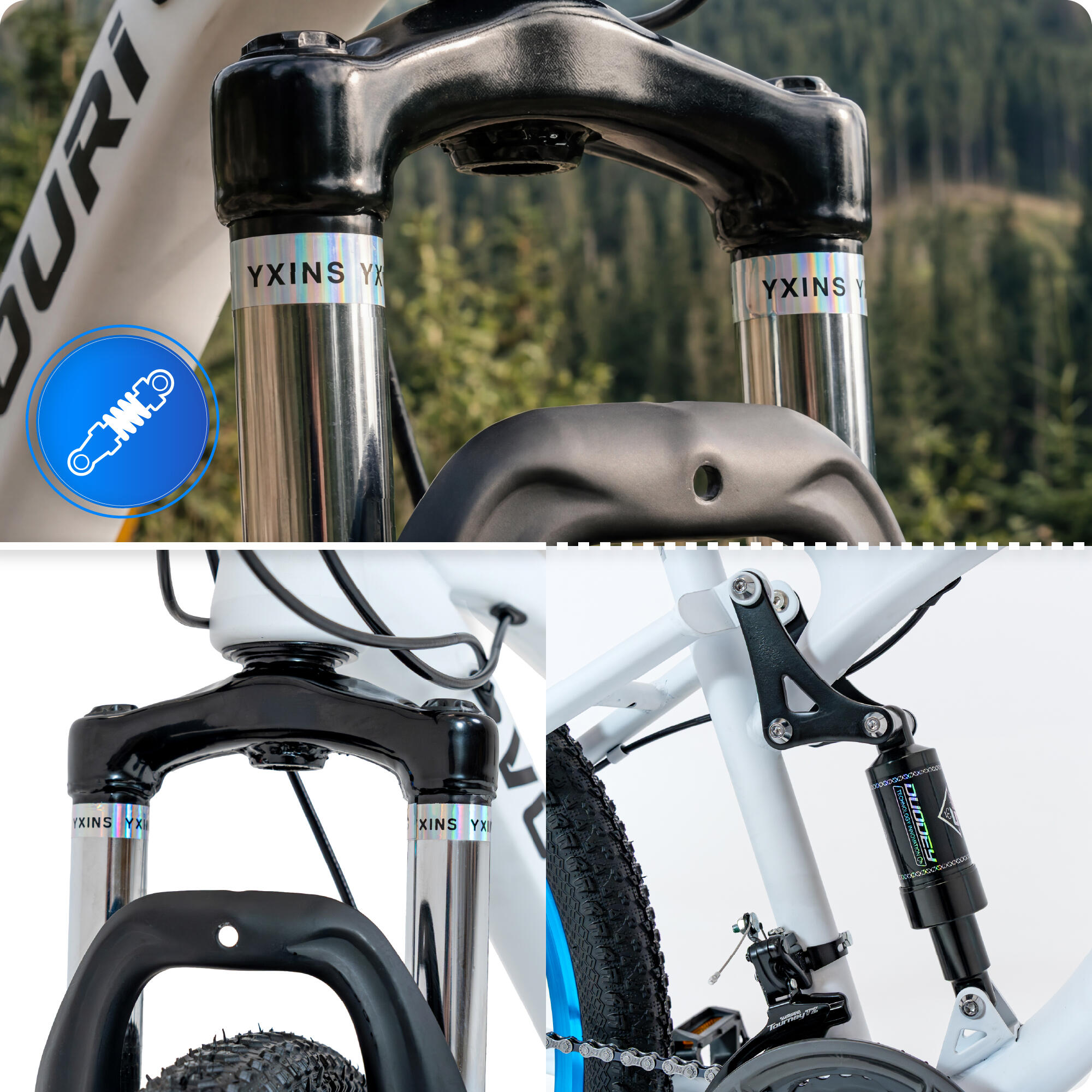 Horské kolo - VOLTOURI BK04 - 26", odpružení, kotoučové brzdy, 21 rychlostí 4/7