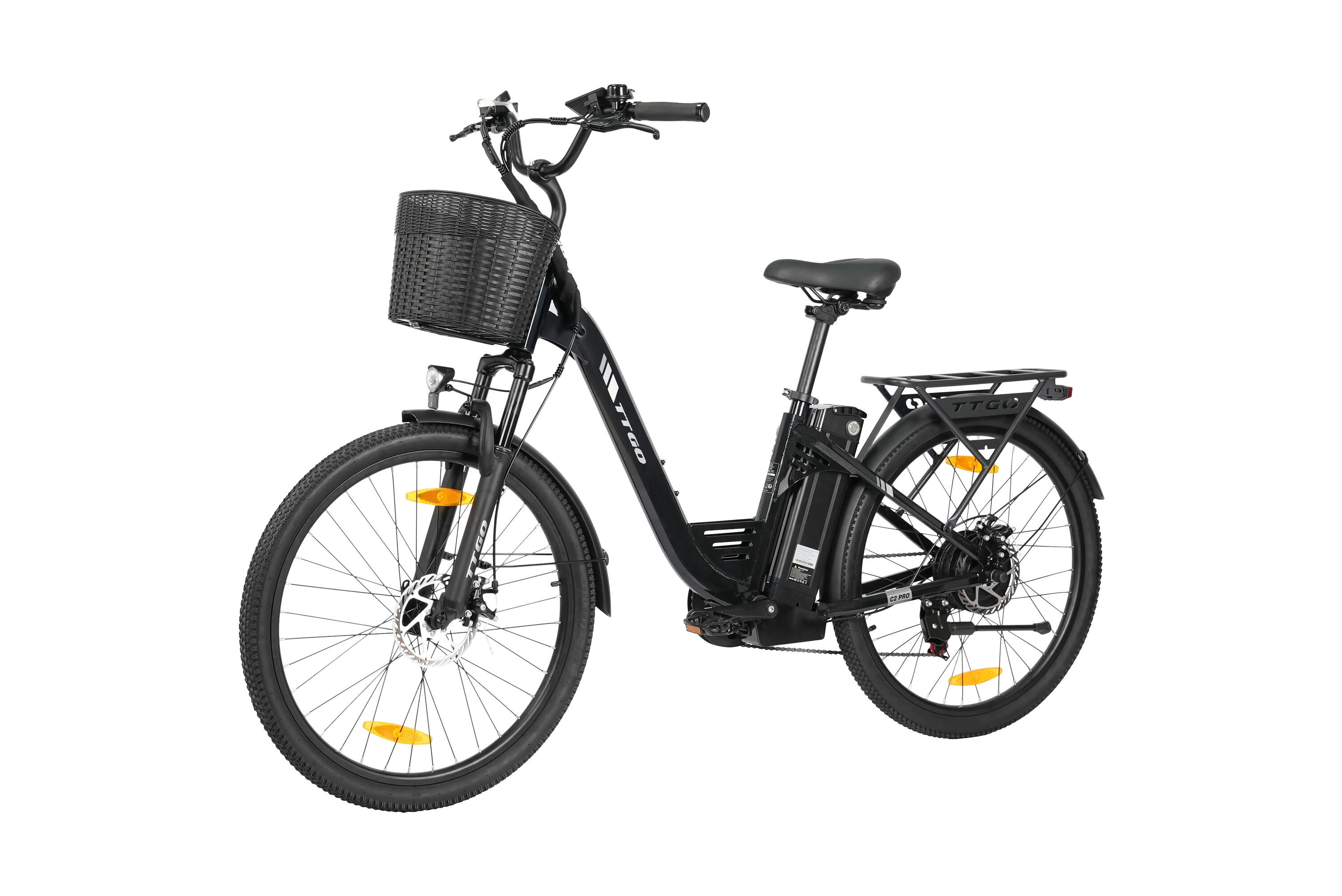 C2Pro Vélo électrique 26" 36V 250W 120km Shimano 7 vitesses 3/6