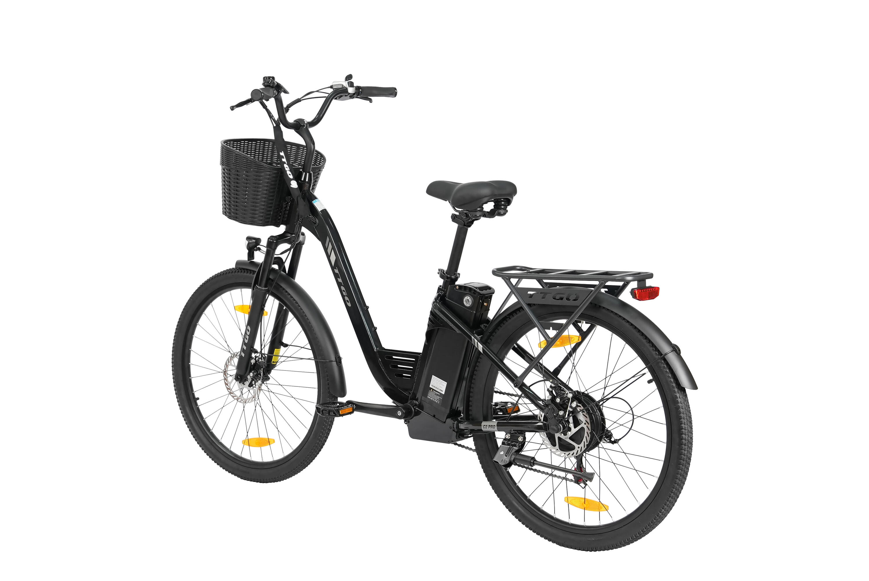 C2Pro Vélo électrique 26" 36V 250W 120km Shimano 7 vitesses 4/6