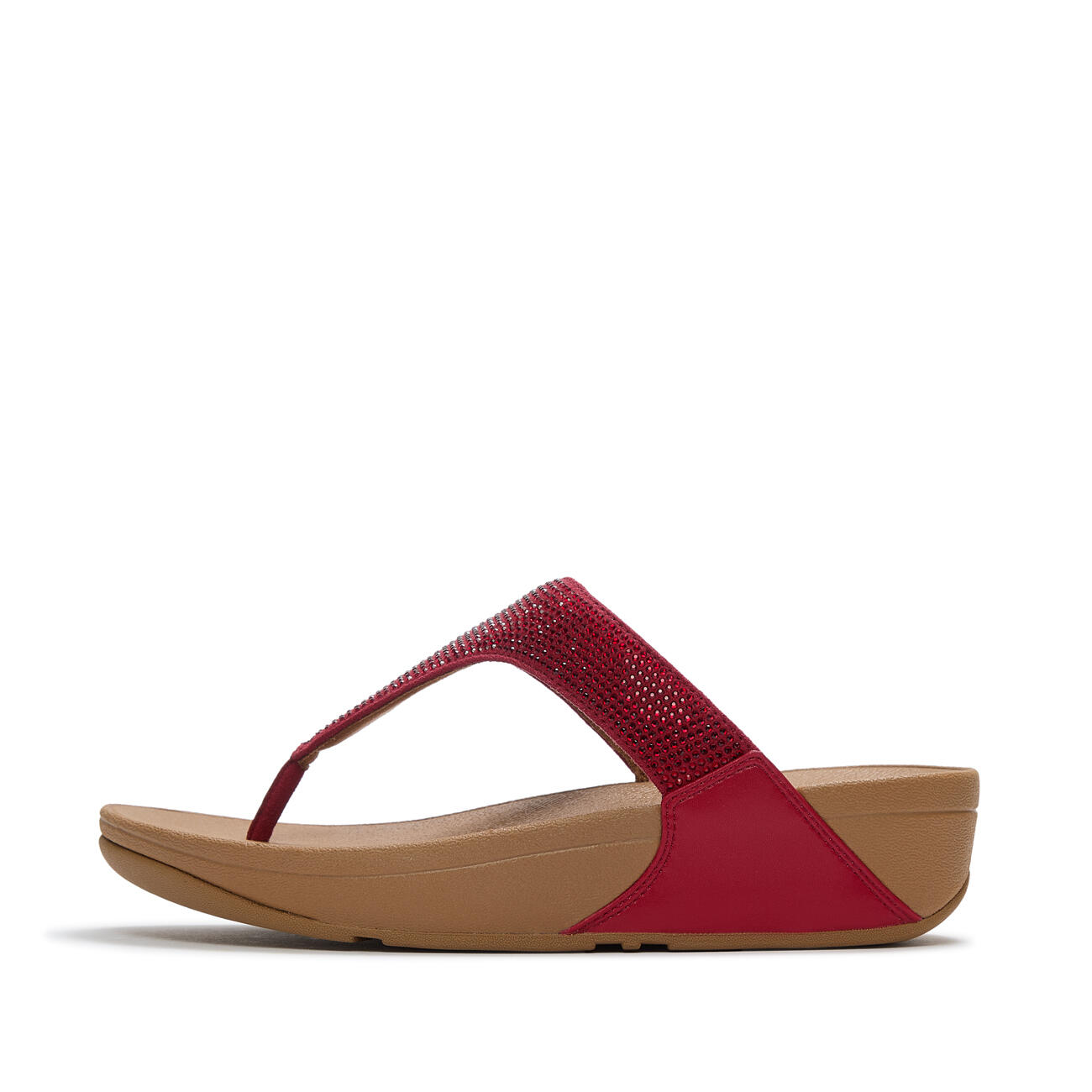FITFLOP FitFlop Lulu Dames Teenslipper - Rood - Met Glitters en Sierstenen  ROOD 2/7