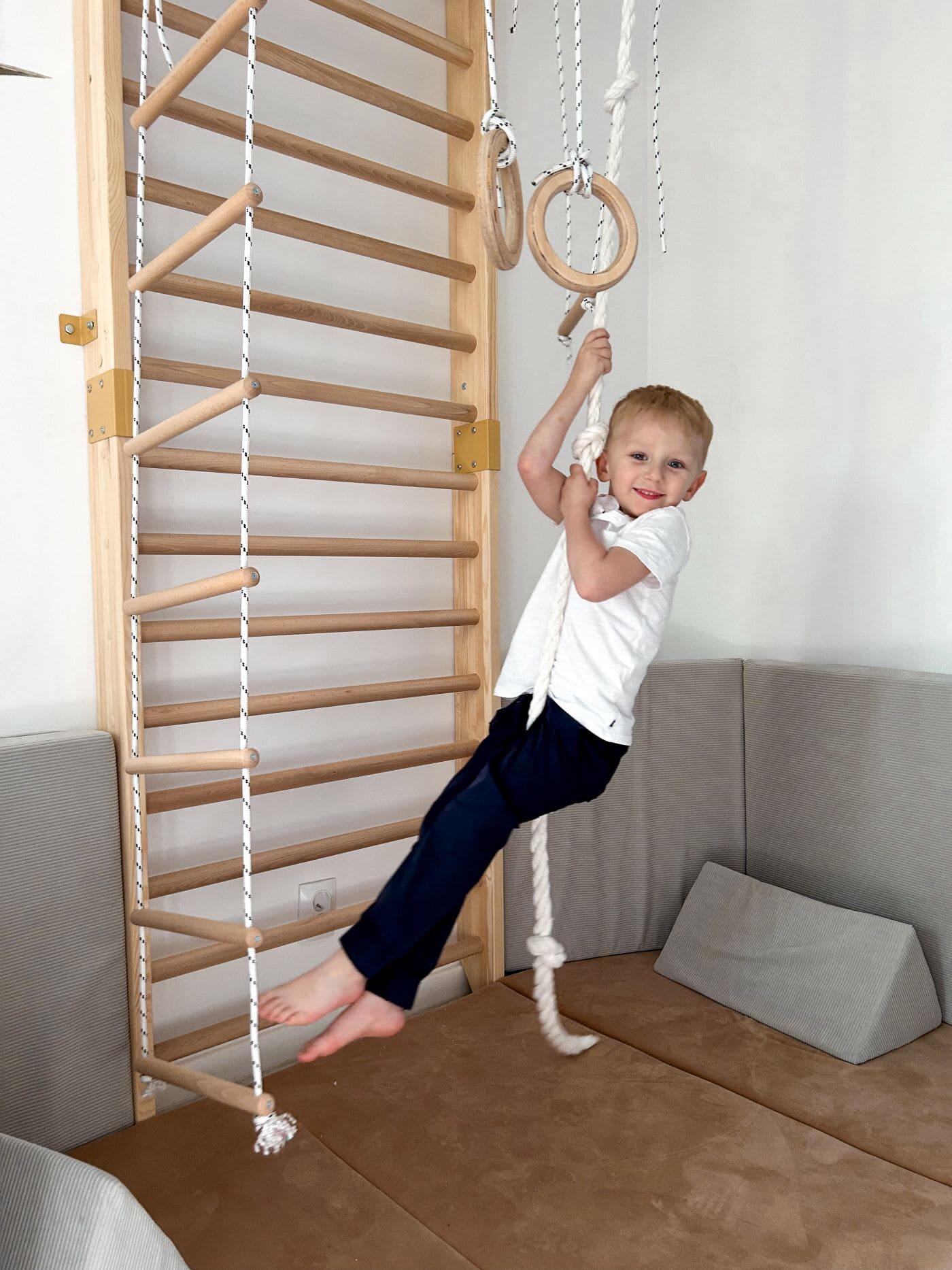 Échelle de gymnastique Kinder Sport EU en bois 4/7