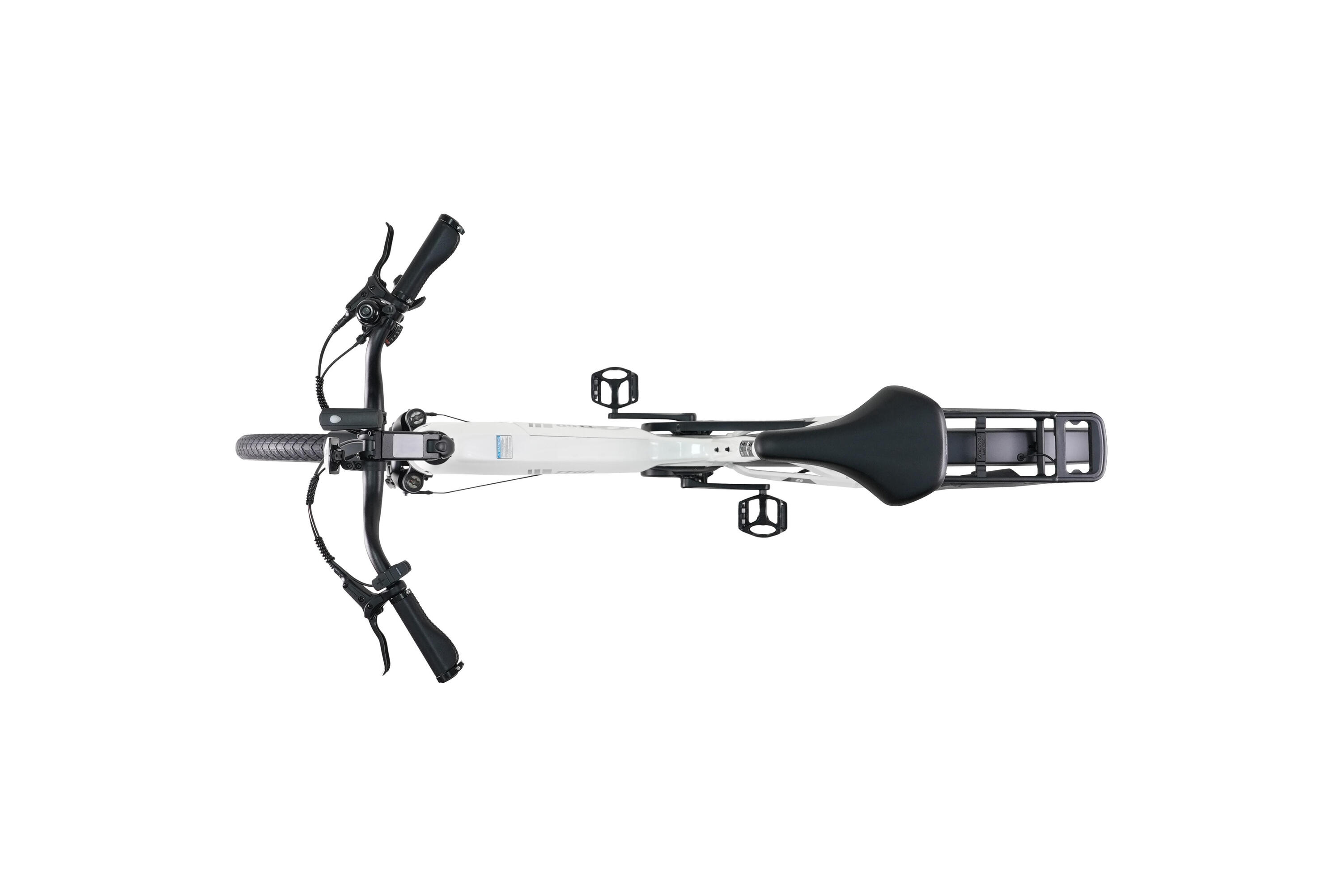 E-Bike entrada baixa Z5 130km bicicleta elétrica unissex branco 3/7