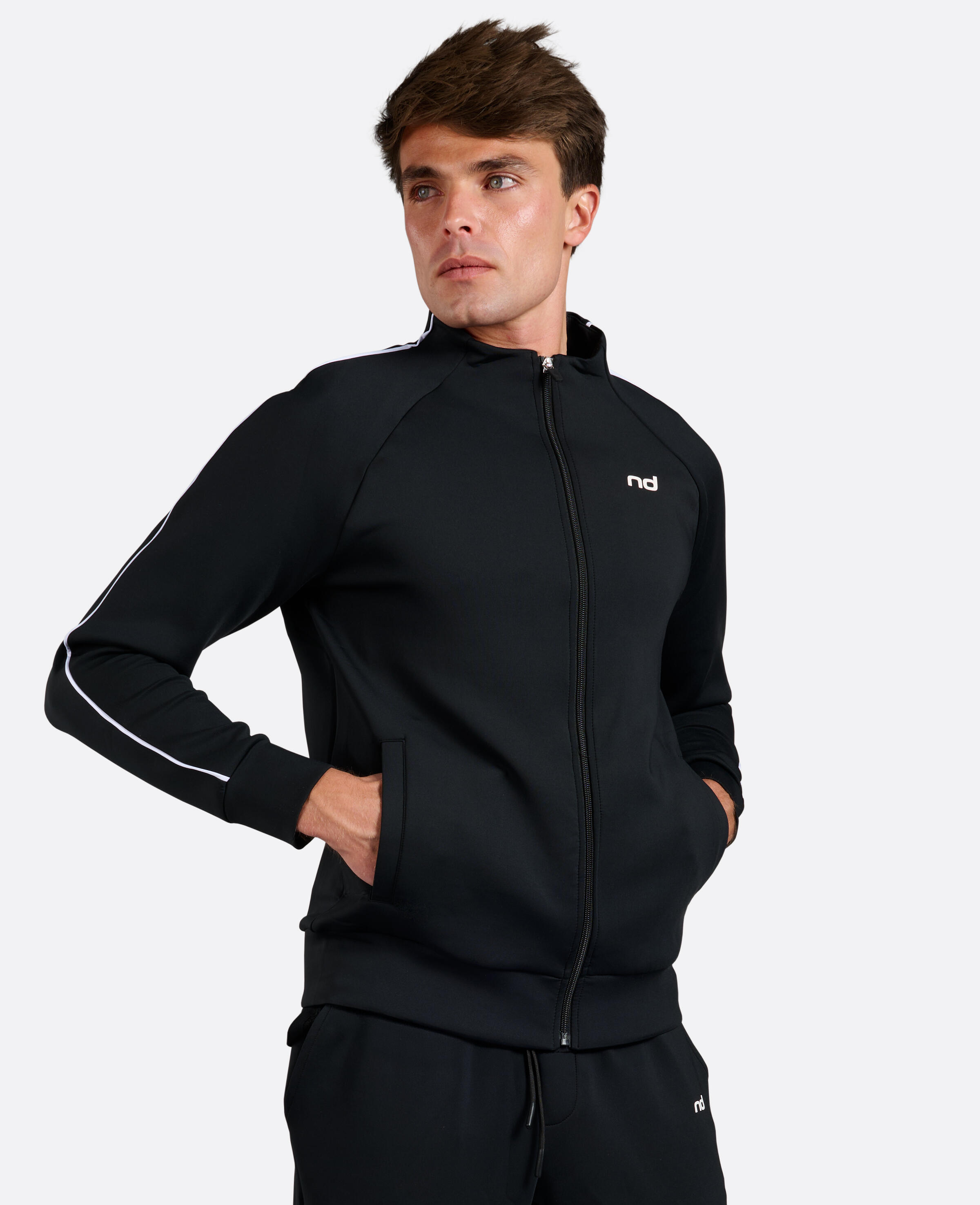 Herren Jacke Padel/Tennis Club Schwarz 5/7