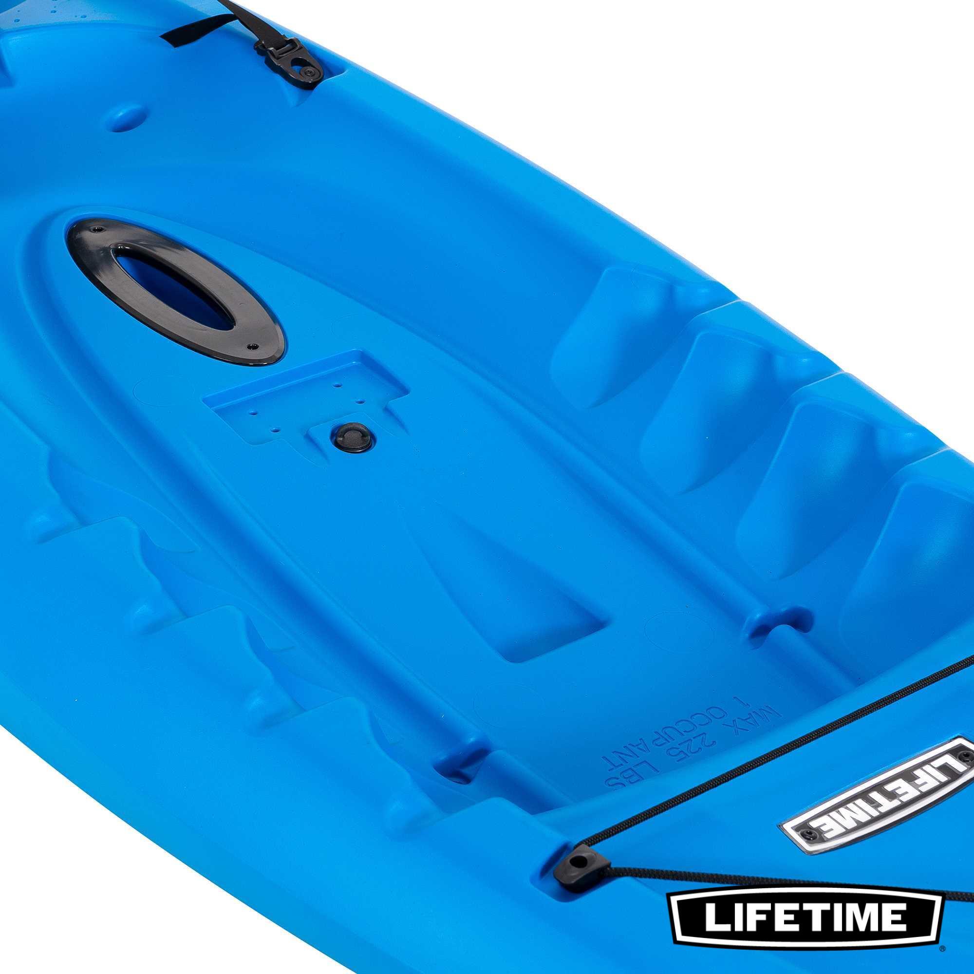 Kayak rigide Hydros 85 Bleu 2.57m 1 place adulte Pagaie incluse #90970 5/7