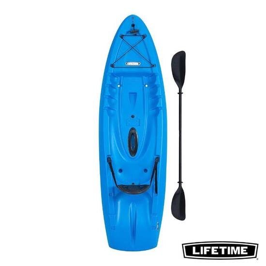 Kayak rigide Hydros 85 Bleu 2.57m 1 place adulte Pagaie incluse #90970
