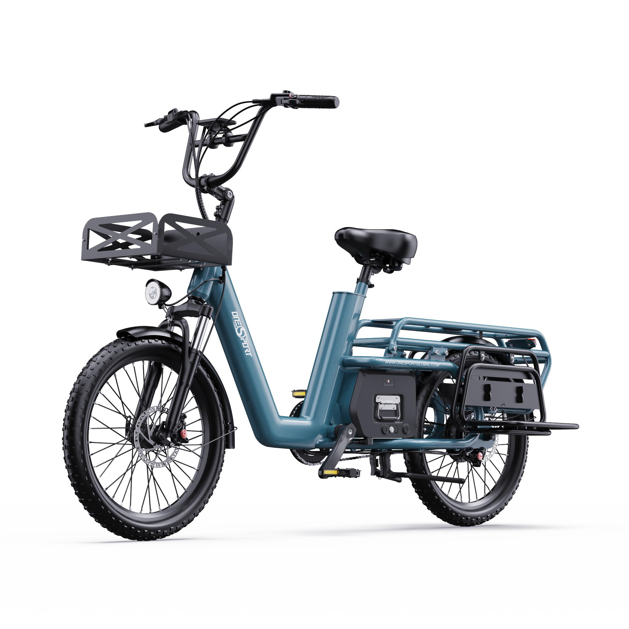 Bicicleta eléctrica de carga ONESPORT OT01 de 48 V y 27 Ah 3/7