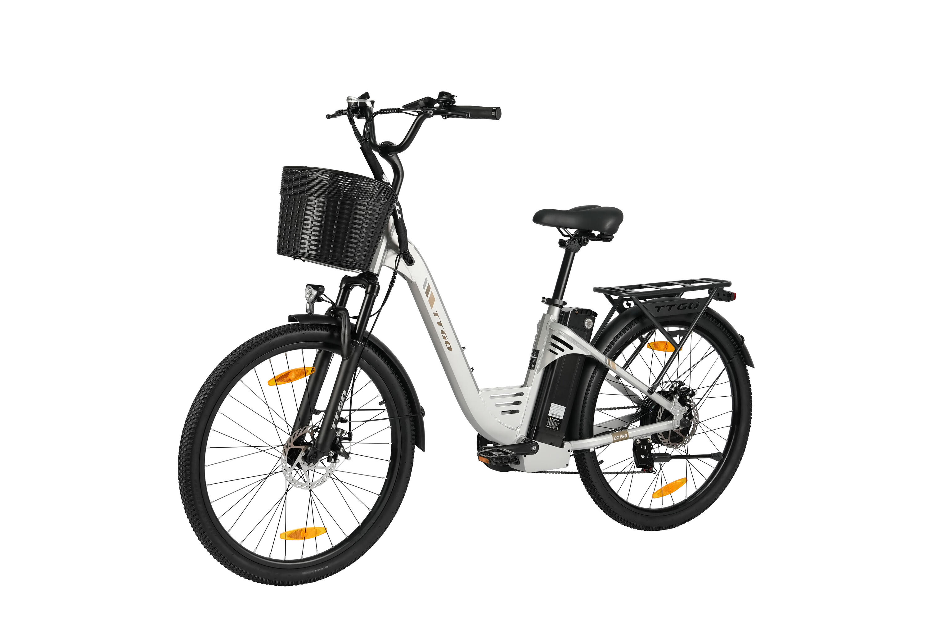 C2Pro Vélo électrique 26" 36V 250W 120km Shimano 7 vitesses 3/6