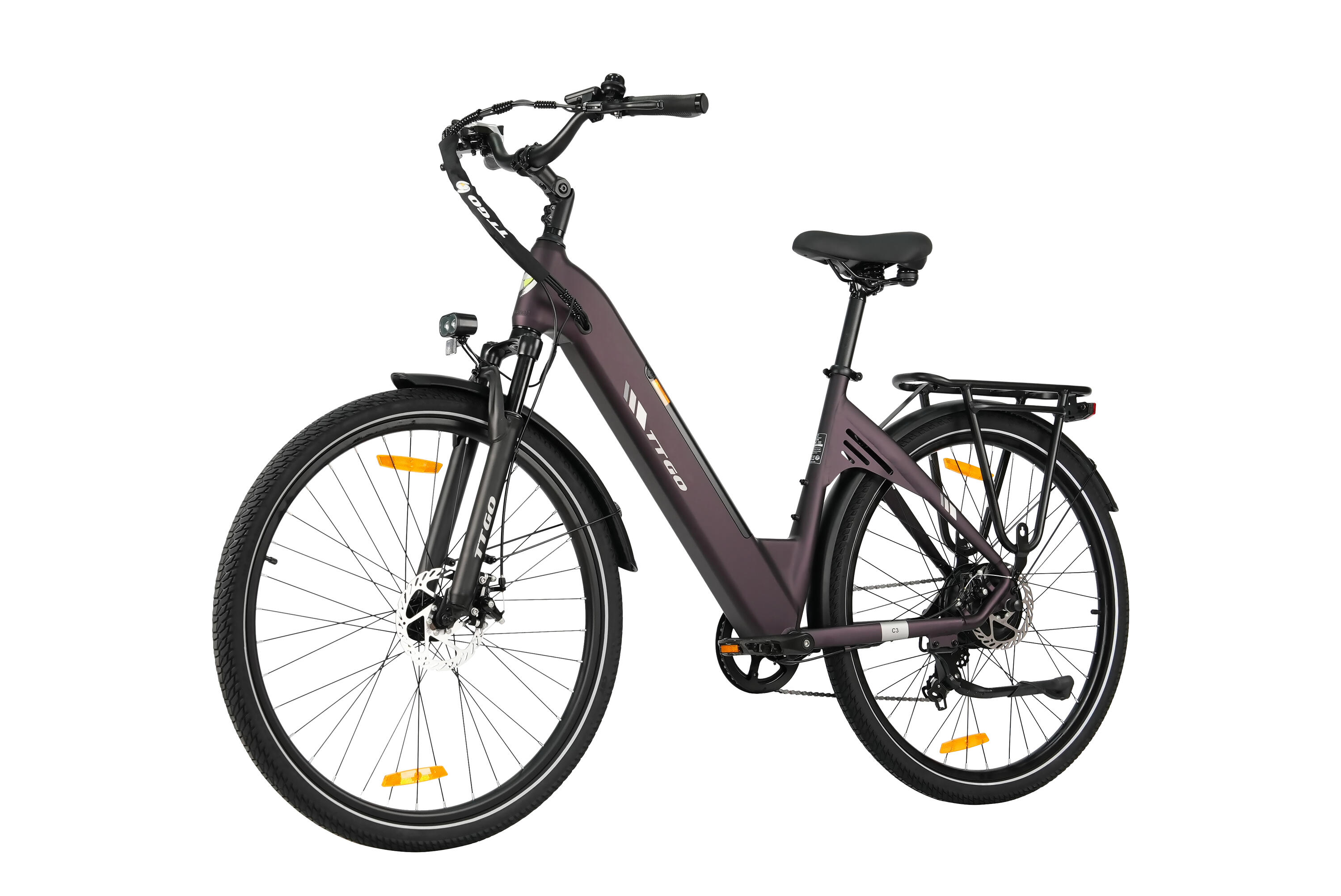 C3SE Bici elettrica 28" 36V 250W 120km Shimano 7 velocità città 3/6
