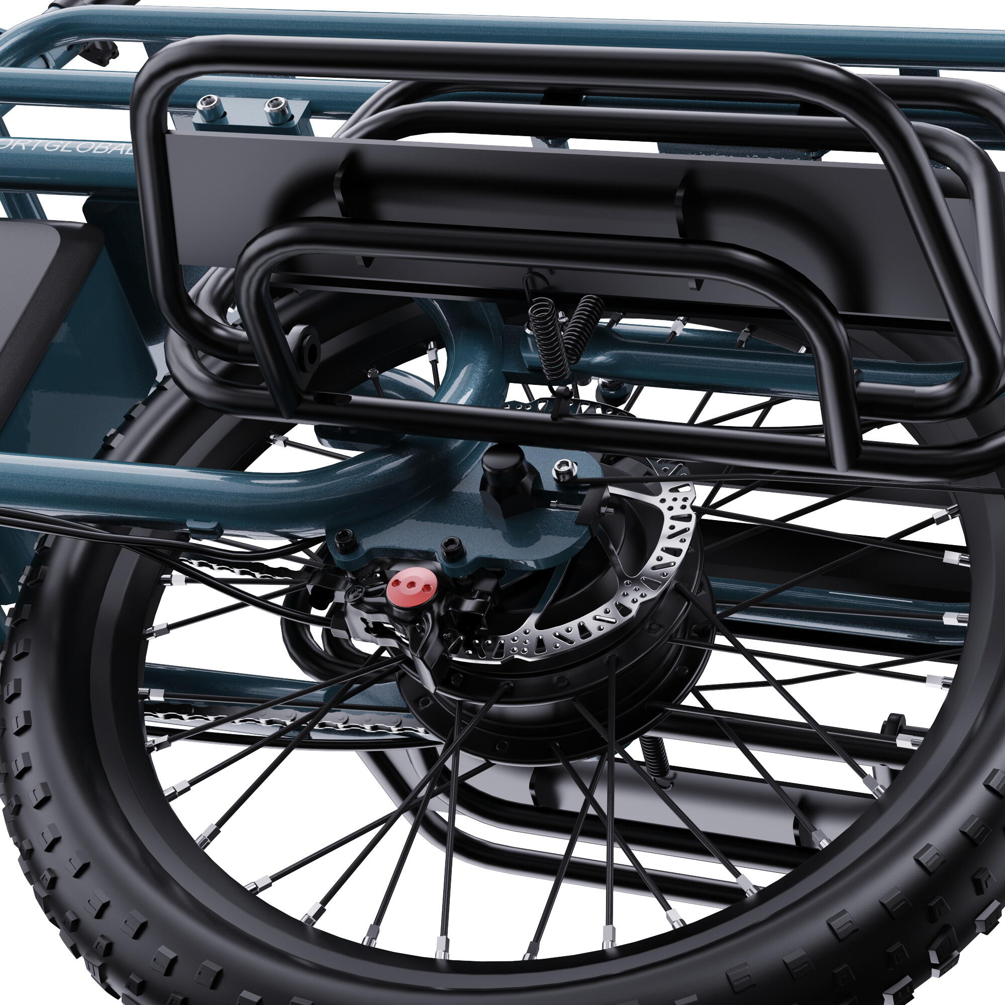 Bicicleta eléctrica de carga ONESPORT OT01 de 48 V y 27 Ah 6/7