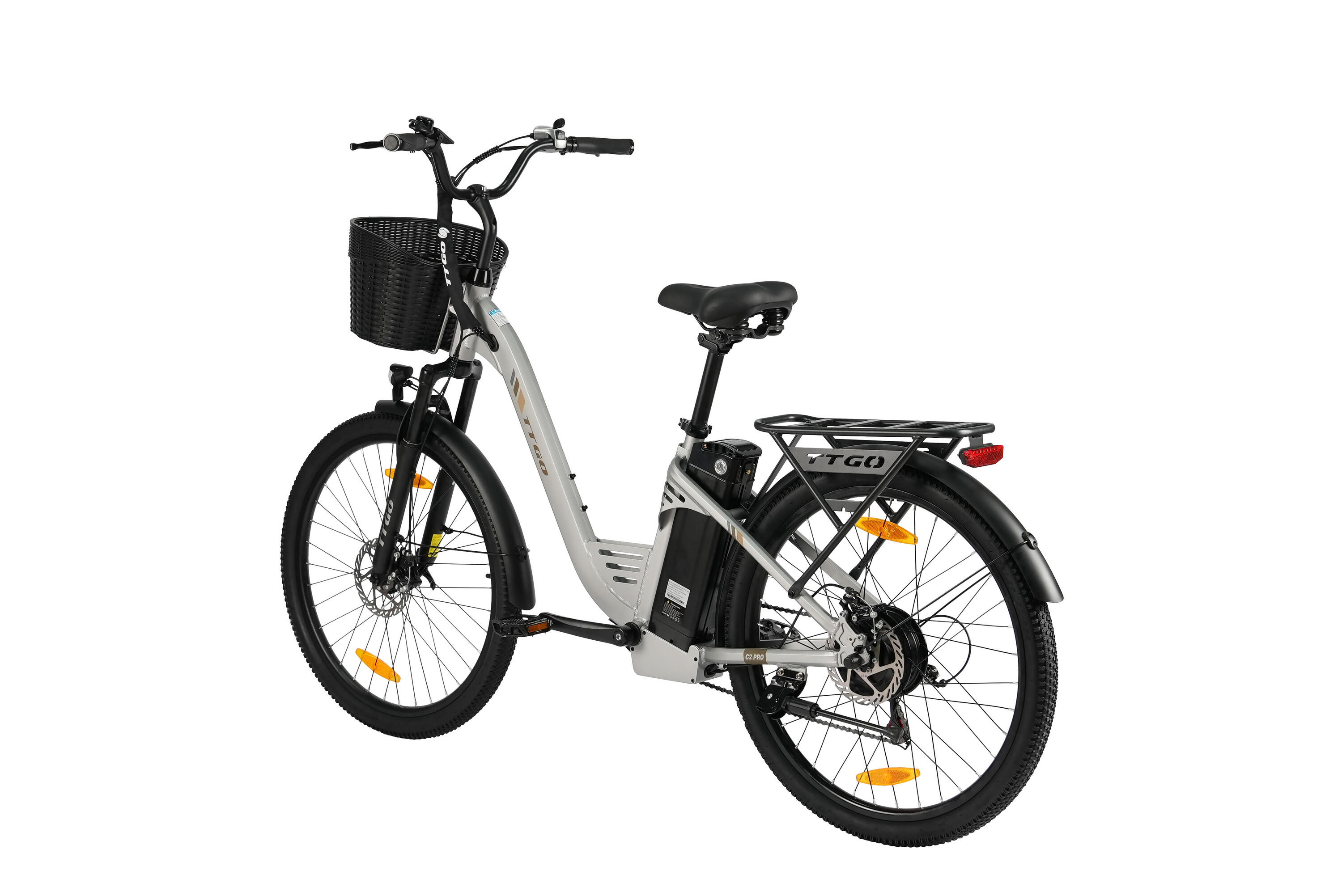 C2Pro Vélo électrique 26" 36V 250W 120km Shimano 7 vitesses 4/6