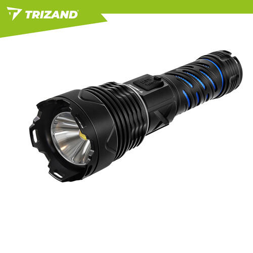 Lanterna tactica LED, 1500 lm, 5000 mAh, USB-C, zoom, powerbank, impermeabila
