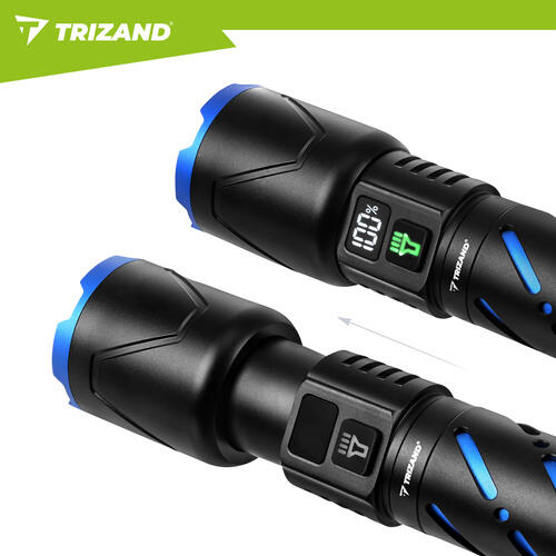 Lanterna tactica LED, 800 lm, 5000 mAh, USB, zoom, powerbank, 17.3-15.6 x 3.8 cm