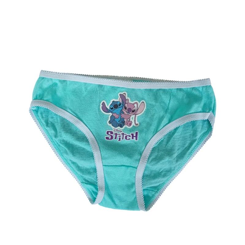 Set 3 perechi chiloți fete, multicolor, 100% bumbac, Happy, Stitch