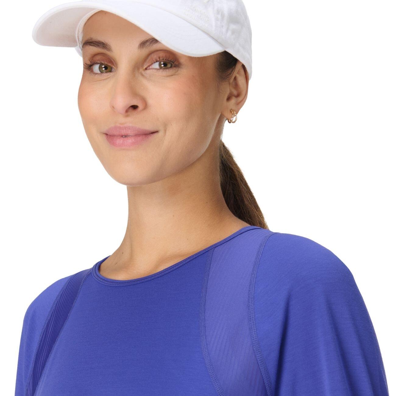SWEATY BETTY Breathe Easy Mesh Long Sleeve Top  KONINGSBLAUW M 5/7