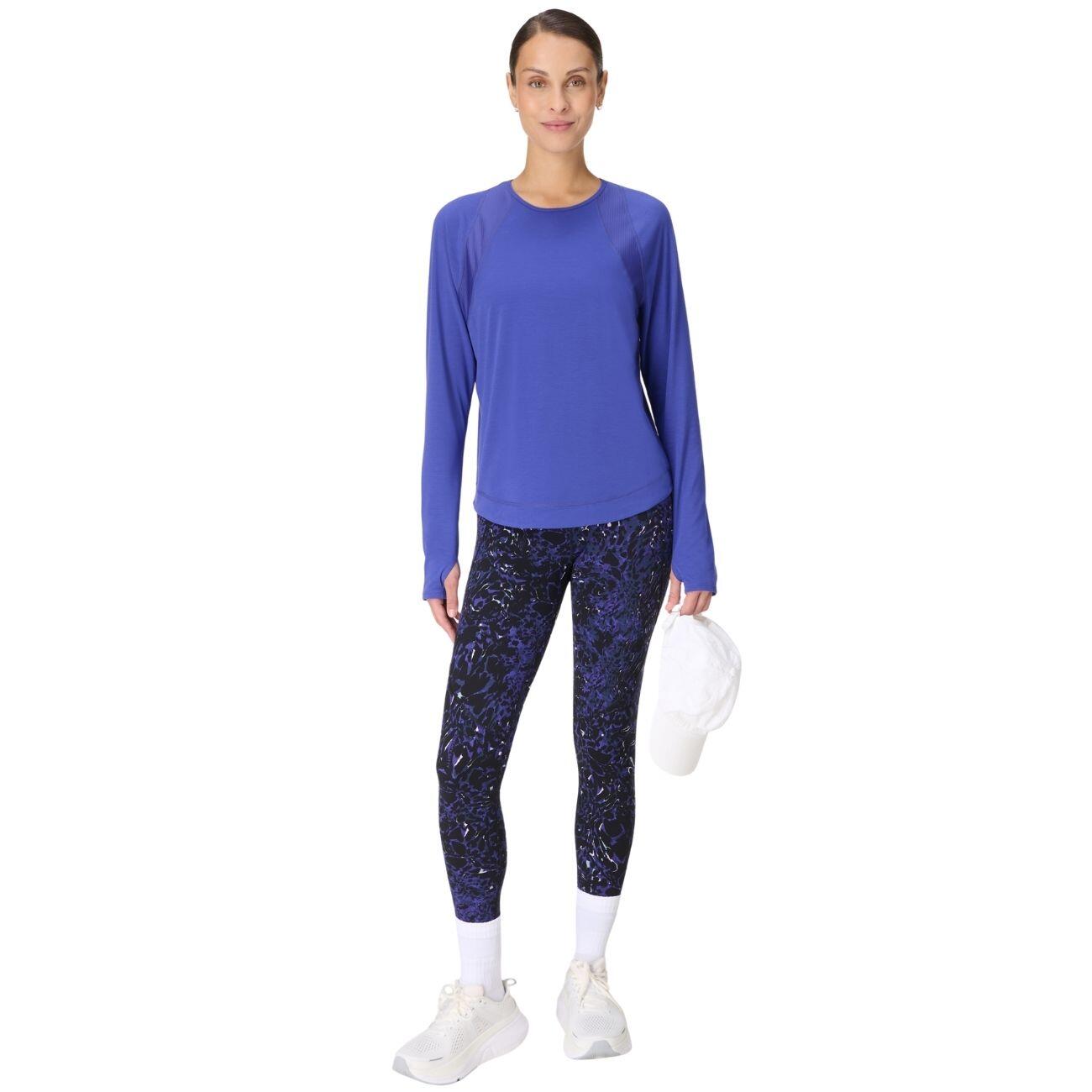 SWEATY BETTY Breathe Easy Mesh Long Sleeve Top  KONINGSBLAUW M 4/7
